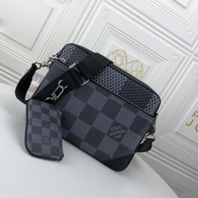 Replica Louis Vuitton Trio Messenger N50017 Black/Grey